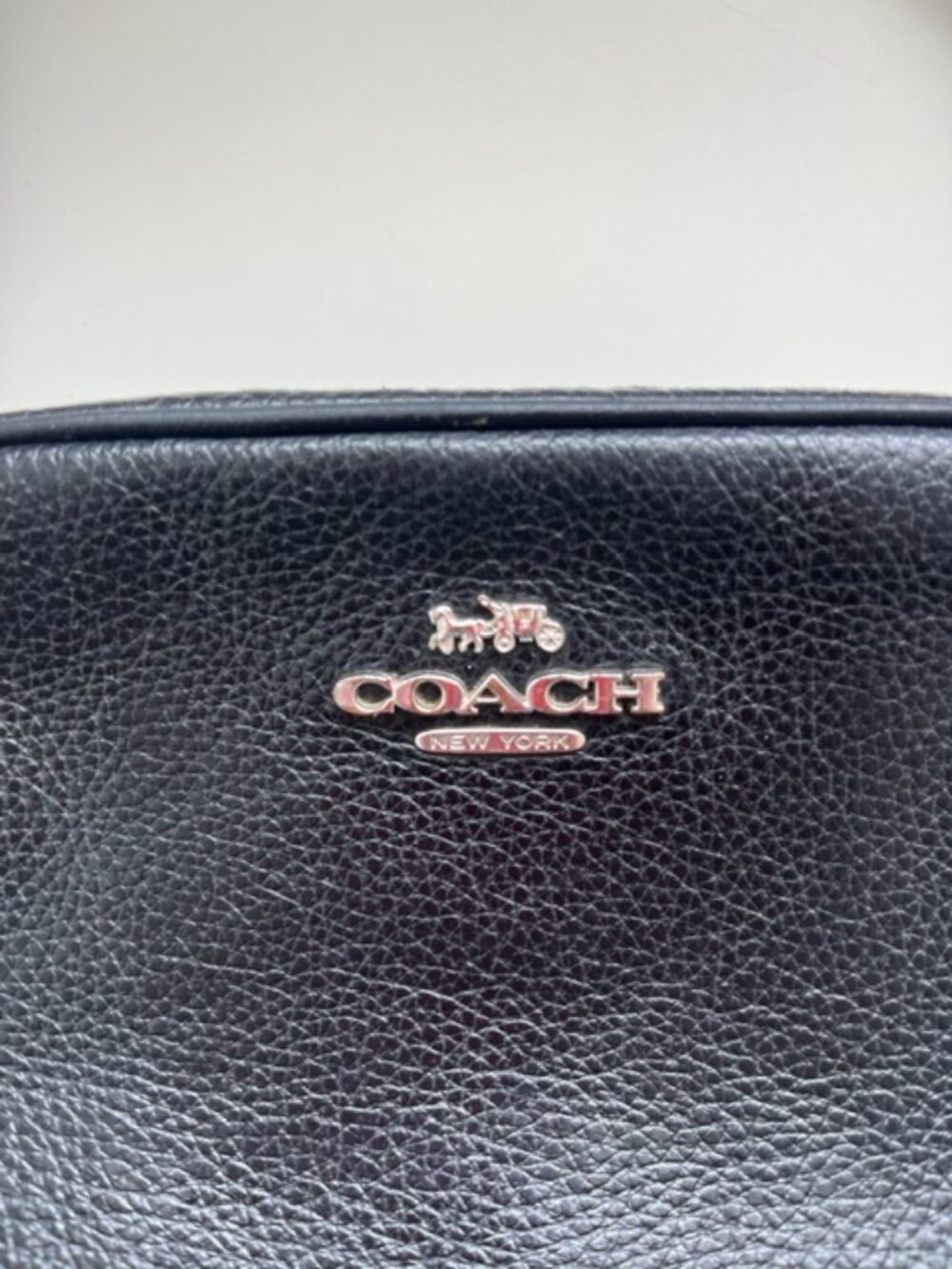 Coach Mini Jamie Camera Bag in Black Pebbled Leather - Picture 3 of 8